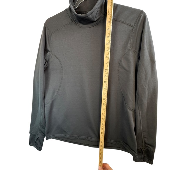 Nike Dri-Fit‎ L Black Long Sleeve Thumbhole Turtleneck Womens Base Layer - Picture 5 of 9